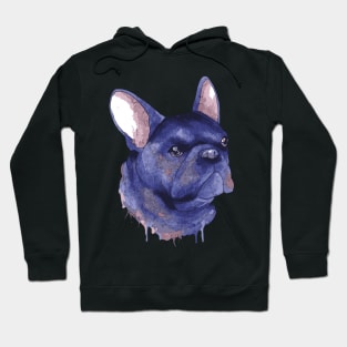 Watercolours French Bulldog Puppy Dog lover Hoodie